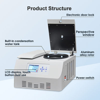 Un buen precio. Máquina centrífuga refrigerada de alta velocidad 1-99 min Rango de tiempo para la separación de sangre y la investigación médica en línea