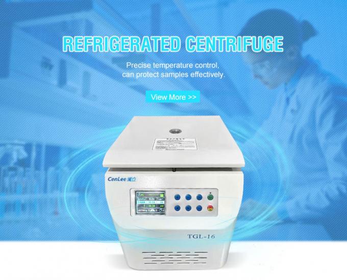 TGL-16 16000rpm 90ml Máquina de microcentrifugadora de mesa, centrifugadora refrigerada de alta velocidad con temperatura controlada 0
