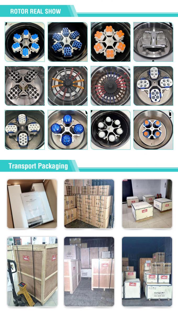 TGL-16 16000rpm 90ml Máquina de microcentrifugadora de mesa, centrifugadora refrigerada de alta velocidad con temperatura controlada 7