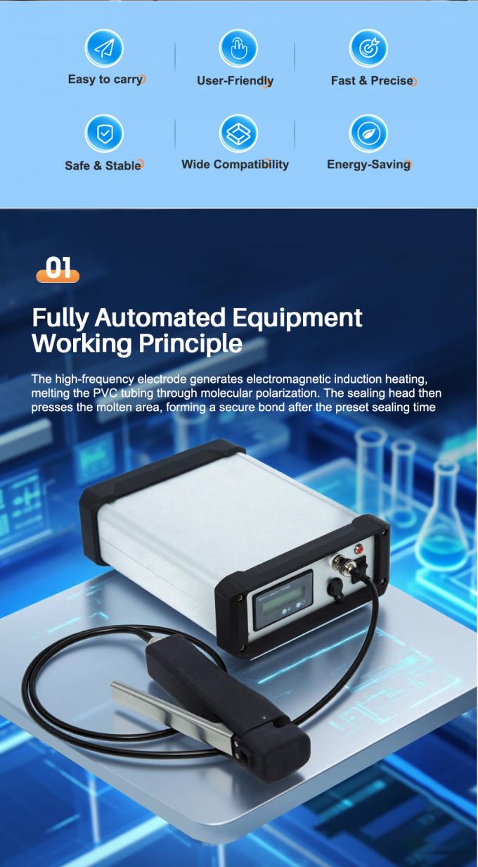 Sellador de tubos de bolsas de sangre de PVC Cenlee para hospitales, m&aacute;quina selladora de tubos para bancos de sangre 1