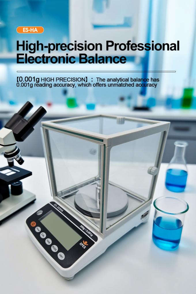 Legible 0.001g Balanza de precisi&oacute;n de laboratorio Instrumentos de laboratorio Balanza anal&iacute;tica Escala con escudo de borrador 0