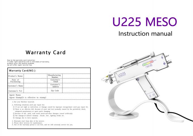 U225 Mesoterapia portátil Arma de mesoterapia de la piel Terapia de la belleza Dispositivo de cuidado facial No hay comentarios todavía 5