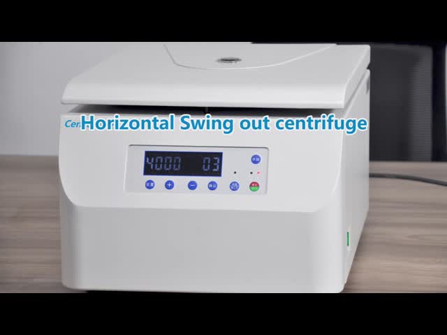 Centrifugadora horizontal con rotor de balanceo a baja velocidad Celular de centrifugadora de laboratorio/ Clínica/ Biotecnología/ PCR/ Separación de sangre/ plasma/ orina de investigación