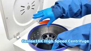 Cenlee16K 16000rpm Pantalla LCD de centrífuga de alta velocidad de sobremesa con rotor de ángulo fijo