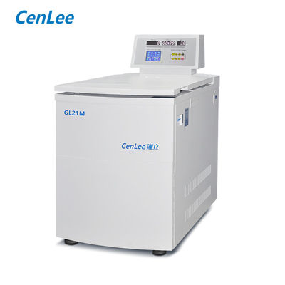 GL21M Centrifugadora frigorífica de piso de alta velocidad de 21000 rpm con velocidades de aceleración/decel de 10/10 y máxima de 21000 rpm