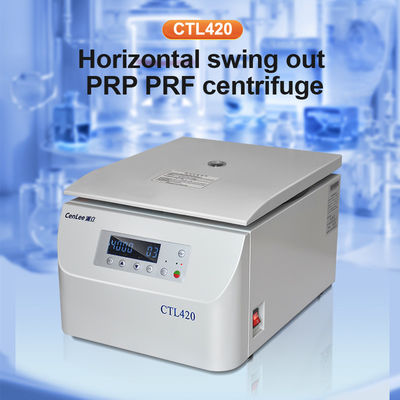 CTL420 Centrifugadora de laboratorio de separación de plasma PRP Centrifugadora automática de equilibrio con motor sin escobillas de CC