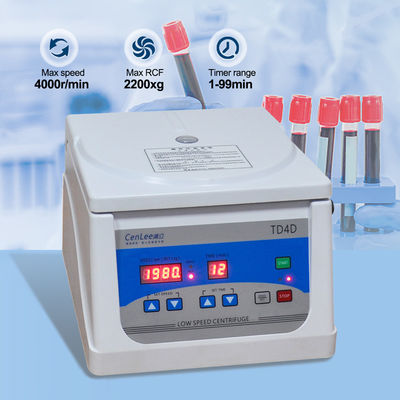 TD4D Centrifugadora de plasma para equipos hospitalarios con capacidad máxima de 160 ml y tubos de rotor de 12 x 5 ml
