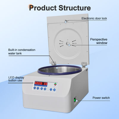 Un buen precio. Centrífuga de laboratorio clínico de 300 ml, velocidad de 6000 rpm, con rotor angular y tubos de 15 ml y 50 ml en línea