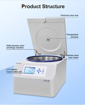 TDL5B Centrifugadora multifuncional de extracción de grasa PRP Max. RCF de 4390 x g y Max. RPM de 5000 r/min para profesionales de la belleza