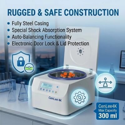Un buen precio. Centrífuga de sobremesa de baja velocidad de fábrica de 4000 rpm con rotor angular de 12x15 ml y motor sin escobillas con autobalanceo para uso en laboratorio en línea