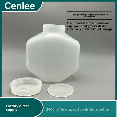 Un buen precio. Botella de centrífuga PPCO de 2000 ml con tapón de rosca a prueba de fugas y esterilizable en autoclave para uso en laboratorio en línea