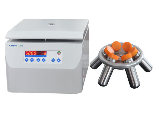 Un buen precio. Centrífuga de baja velocidad, centrífuga de laboratorio de rotor fijo tipo mesa, centrífuga de baja velocidad en 5000 rpm / 300 ml en línea