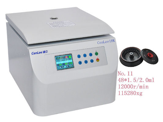 convertidor de frecuencia rápido de vuelta de Benchtop del ángulo de la memoria 400ml de la centrifugadora fija del rotor