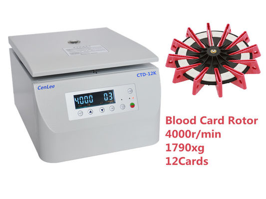 Un buen precio. Microprocesador médico de la tarjeta del gel de la sangre de la máquina de la centrifugadora de la columna de Minigel de 12 tarjetas en línea